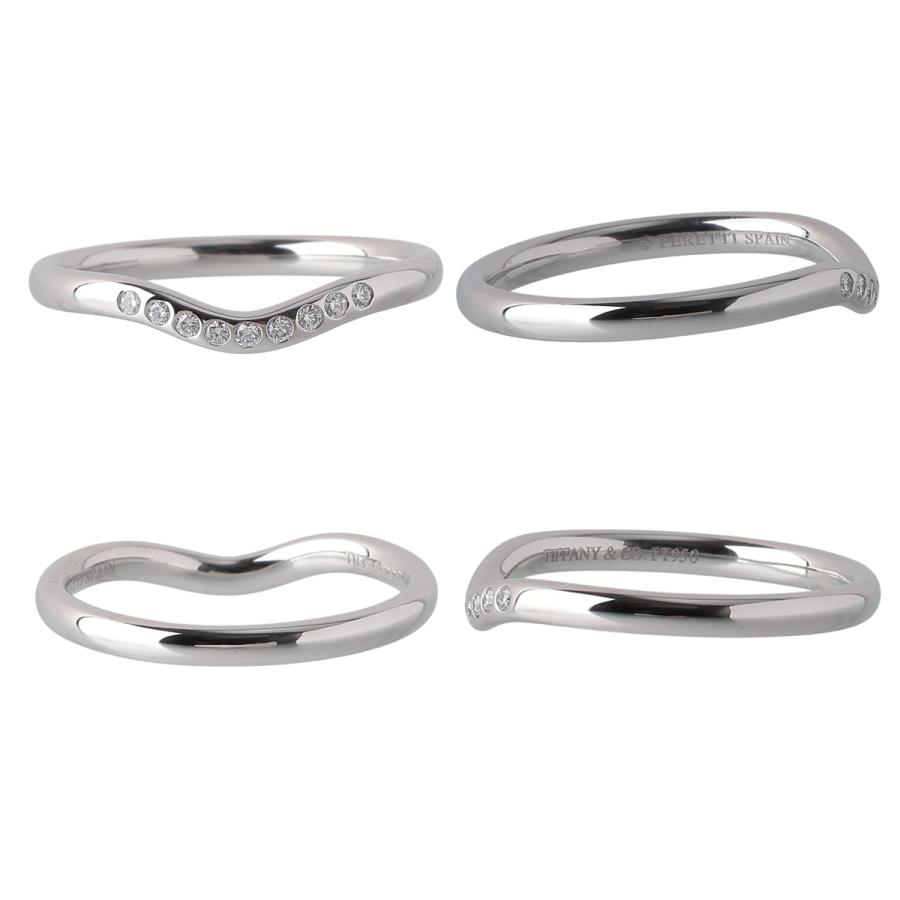 TIFFANY&Co. ティファニー ダイヤ リング カーブド 9PD 13号 幅2.2mm  