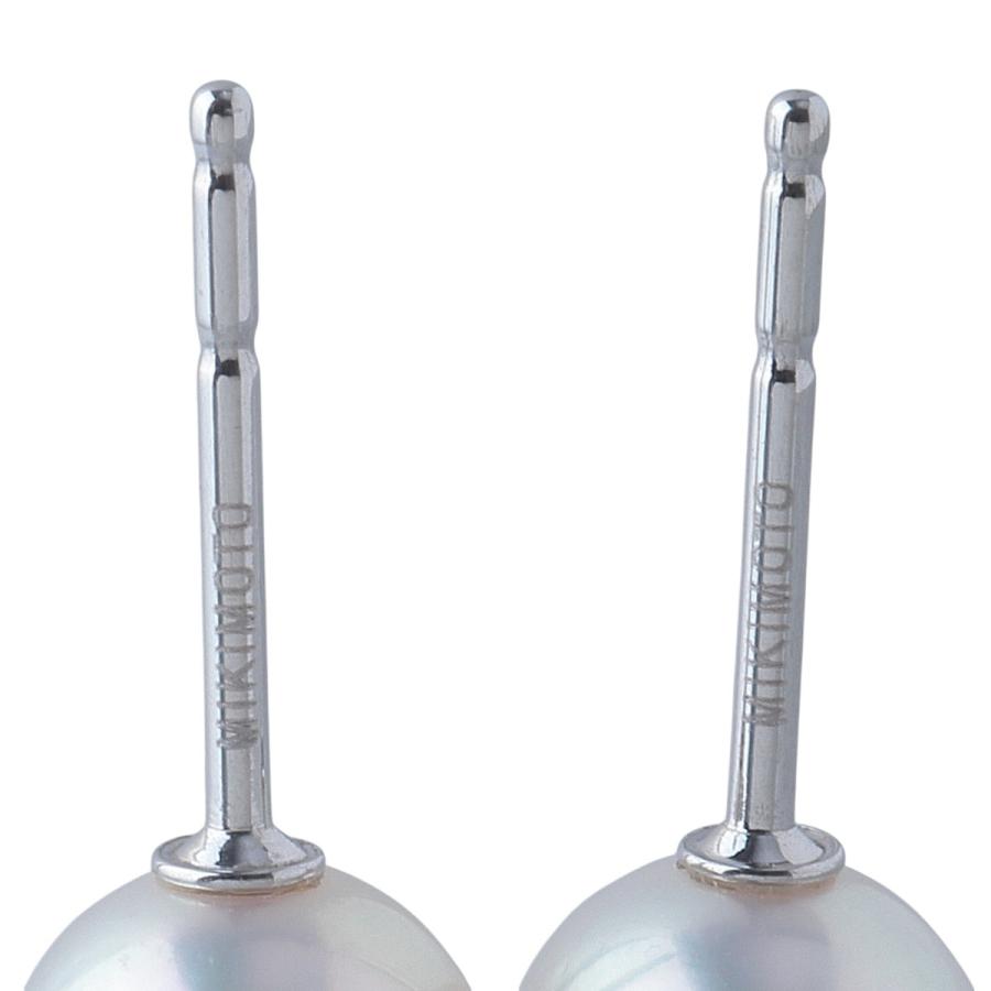 MIKIMOTO ミキモト パール ピアス アコヤパール6.6mm K18WG 美品  