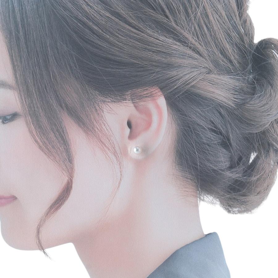 MIKIMOTO ミキモト パール ピアス アコヤパール6.6mm K18WG 美品  
