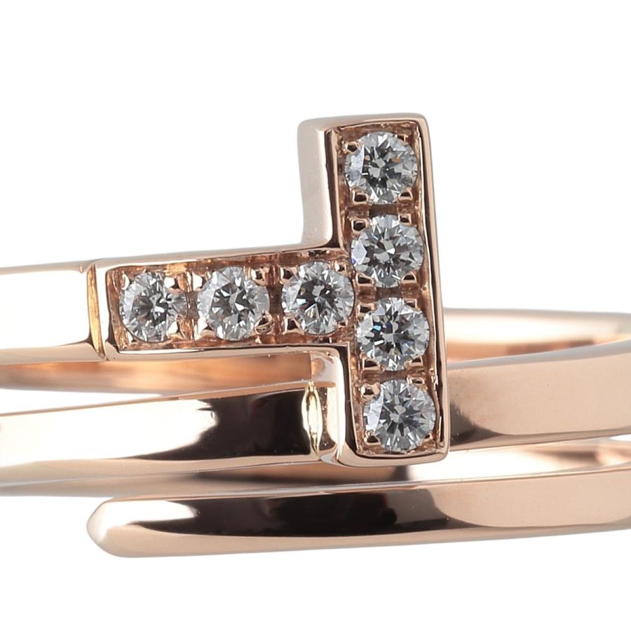 希少 ✨ Tiffany＆Co. ティファニー ダイアゴナル リング12号 Tiffany & Co. オープン ダイアゴナル リング 約12号 ティファニー