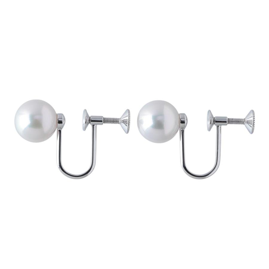 MIKIMOTO ミキモト パール イヤリング アコヤパール7.8mm K18WG 新品  