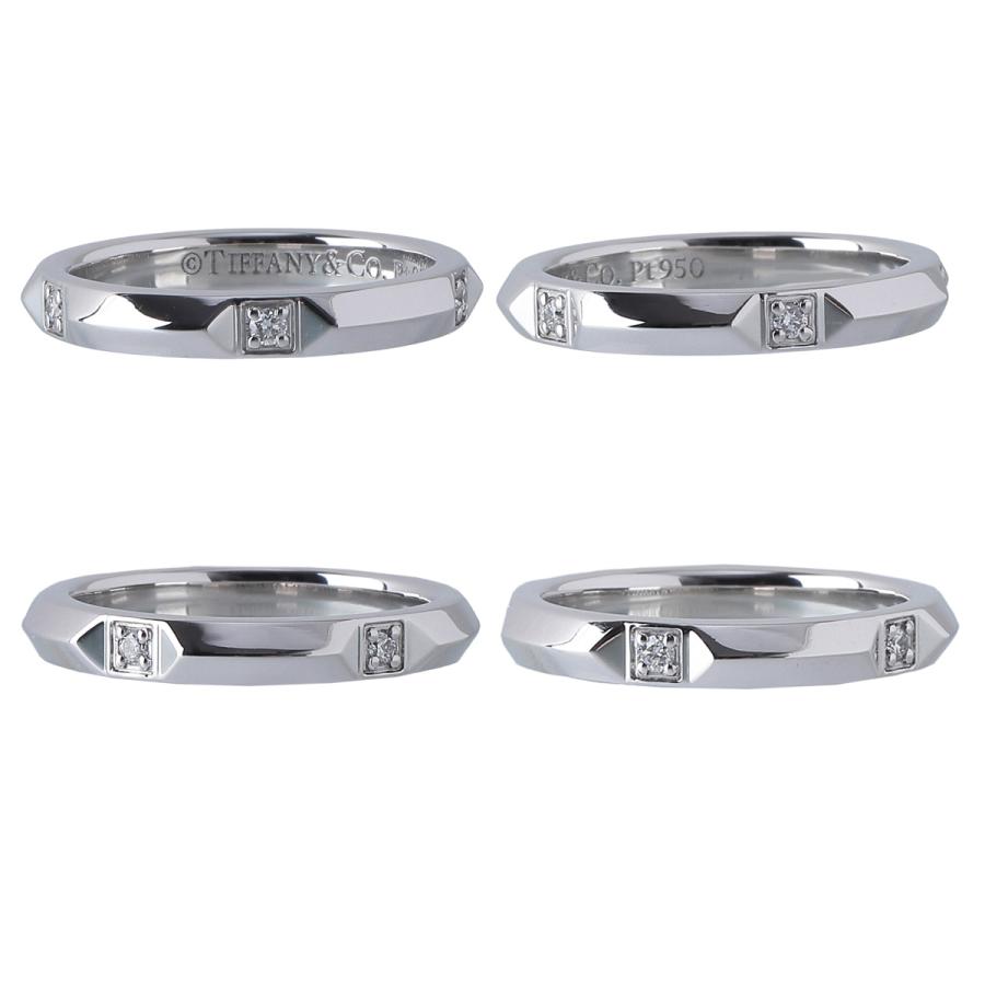 ティファニー トゥルーバンド ダイヤモンドリング 5PD Pt950 5.5号 Tiffany & Co. - ティファニー トゥルーバンド ダイヤモンド