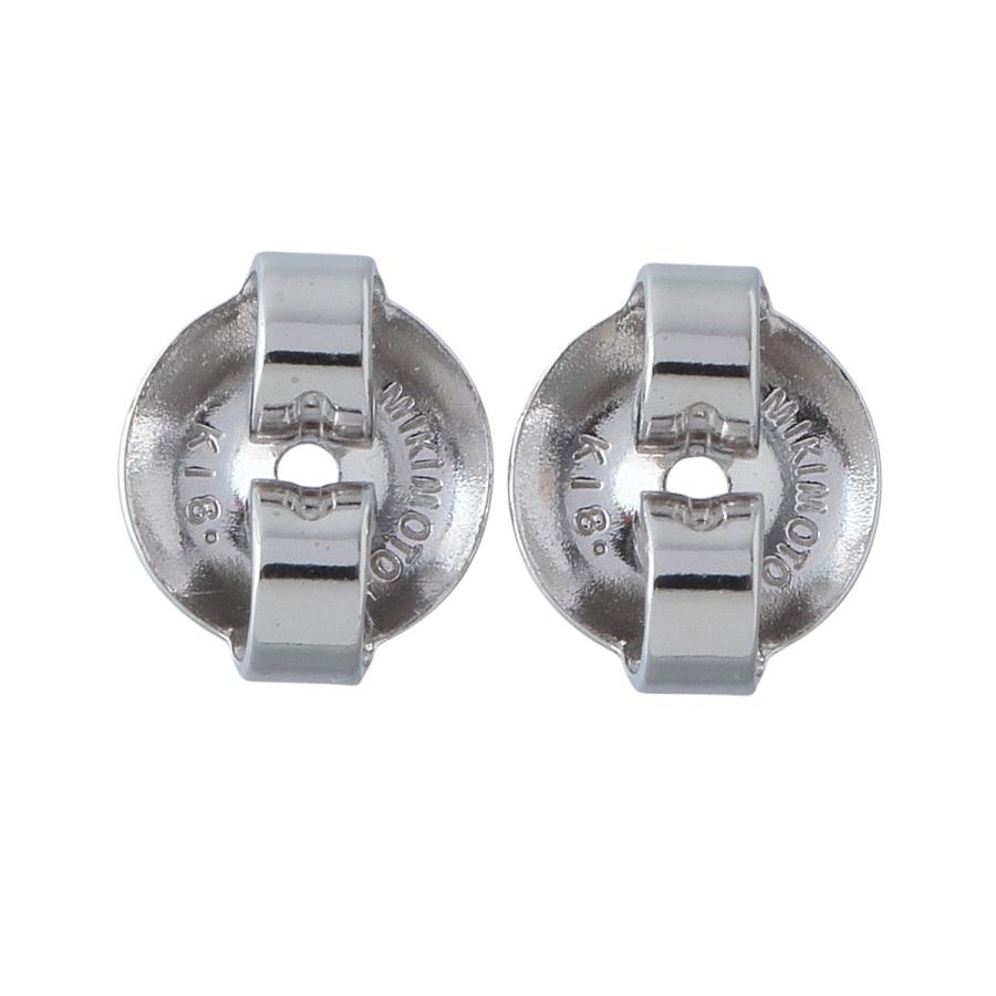 MIKIMOTO ミキモト パール ピアス アコヤパール7.6mm K18WG 新品仕上げ  