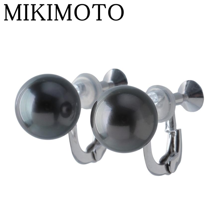 MIKIMOTO（ミキモト） パール イヤリング ブラックパール10.1mm K18WG