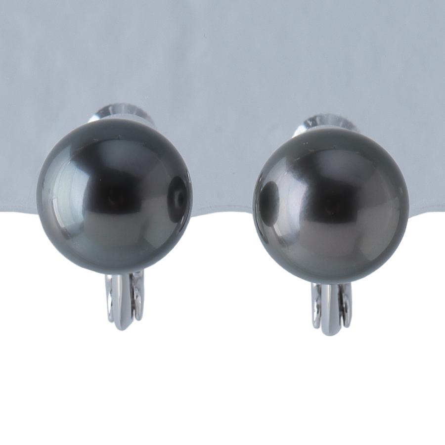 MIKIMOTO（ミキモト） パール イヤリング ブラックパール10.1mm K18WG