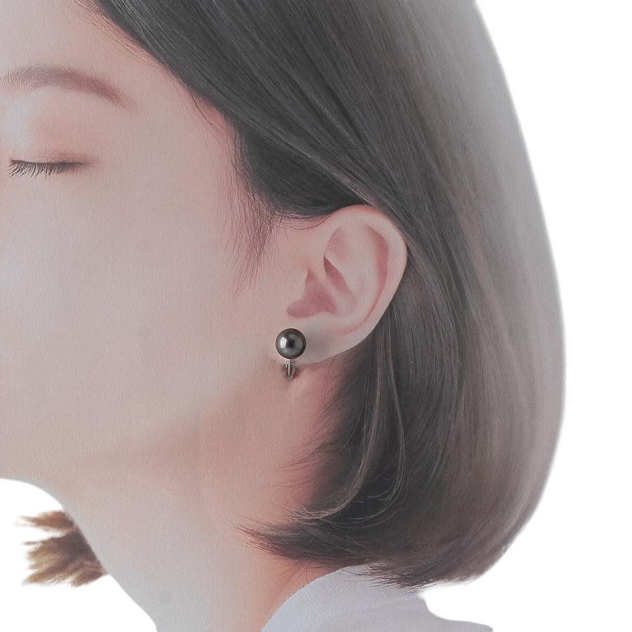 MIKIMOTO（ミキモト） パール イヤリング ブラックパール10.1mm K18WG