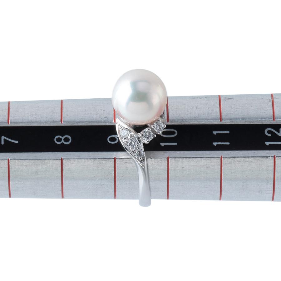 MIKIMOTO（ミキモト） パール ダイヤ リング アコヤ真珠8.3mm 9.5号