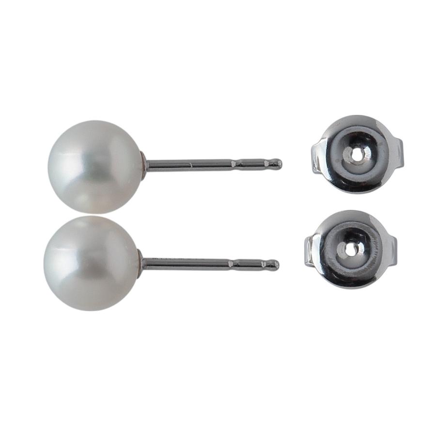 MIKIMOTO（ミキモト） パール ピアス アコヤパール6.9mm K18WG 新品
