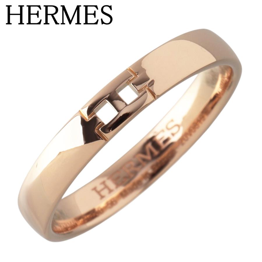 HERMES エルメス エヴァー ヘラクレス リング #56 幅3.3mm Au750PG 