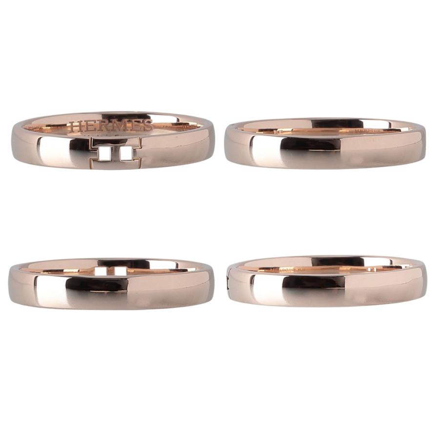 HERMES エルメス エヴァー ヘラクレス リング #56 幅3.3mm Au750PG 