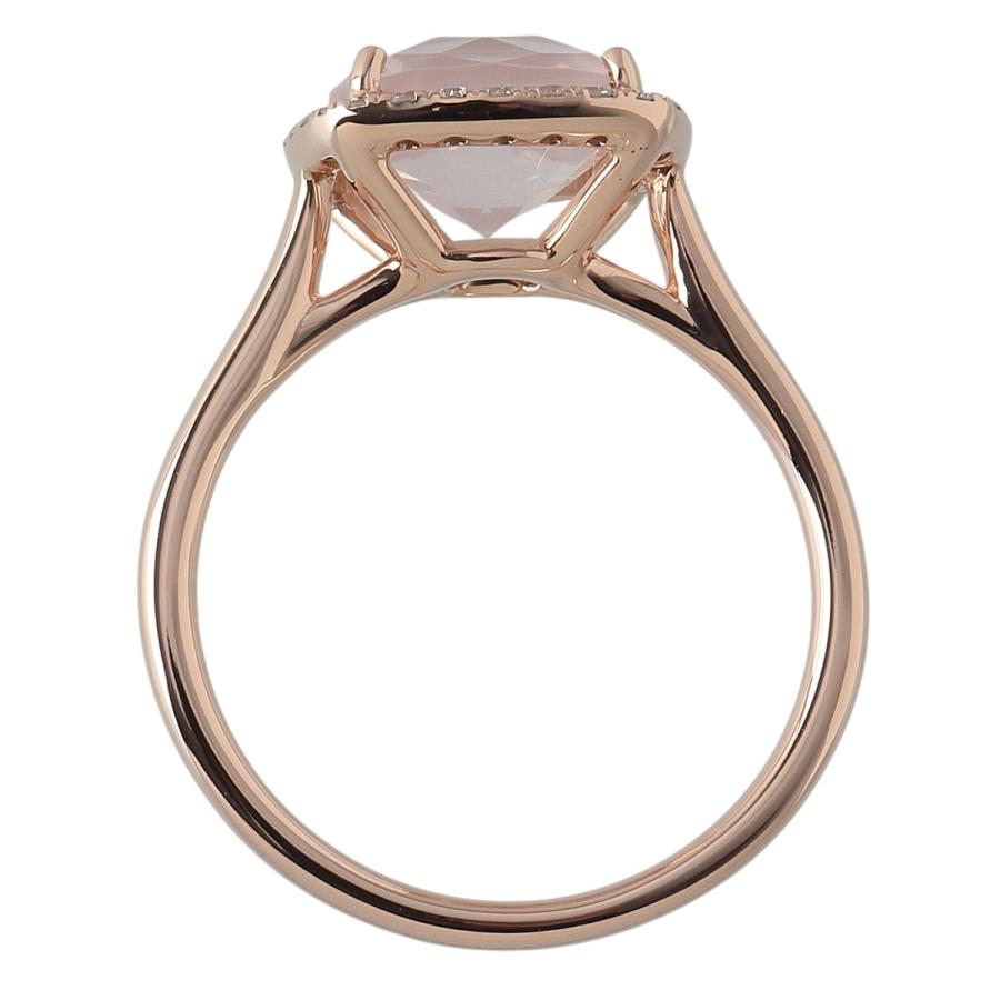 Ponte Vecchio（ポンテヴェキオ） ローズクォーツ ダイヤ リング 現行