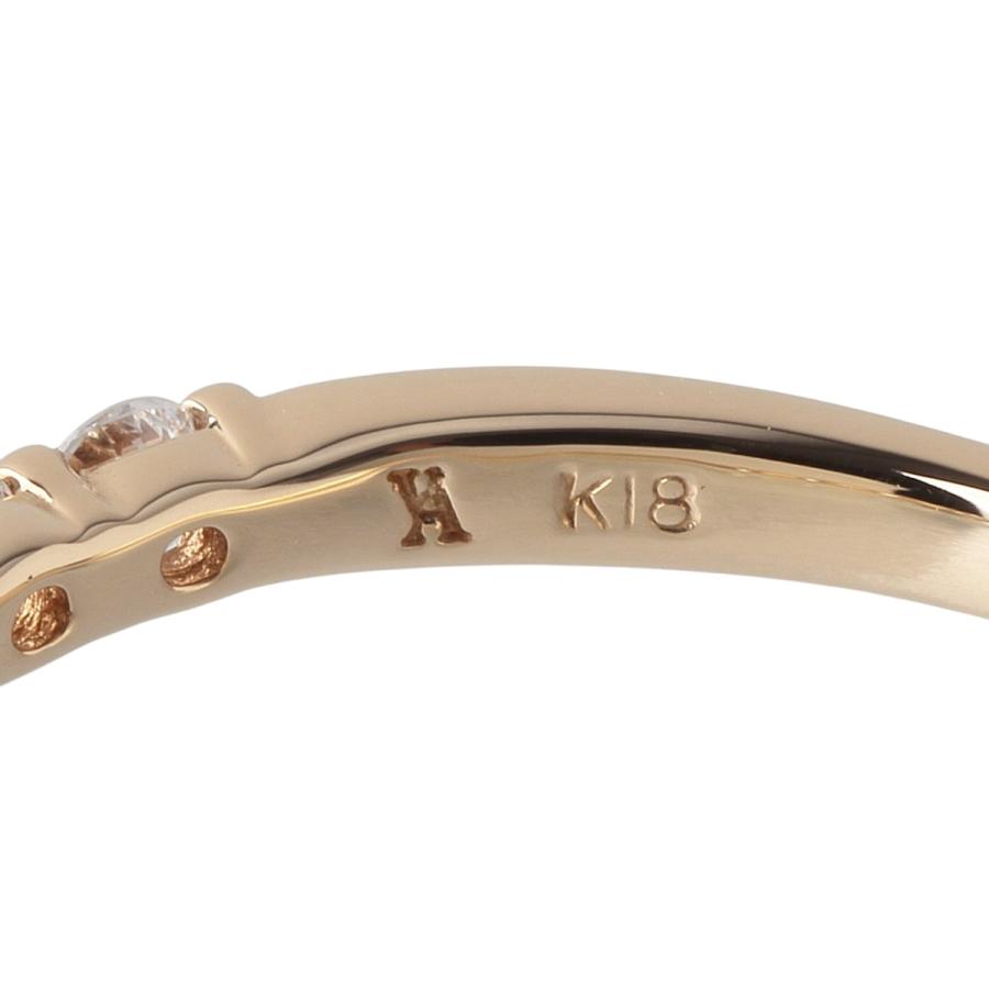 ハーフエタニティダイヤリングK18WG 美品　ヴァンドームAoyama GGVR0028__DI ハーフエタニティ ダイヤモンド リング｜リング・指輪