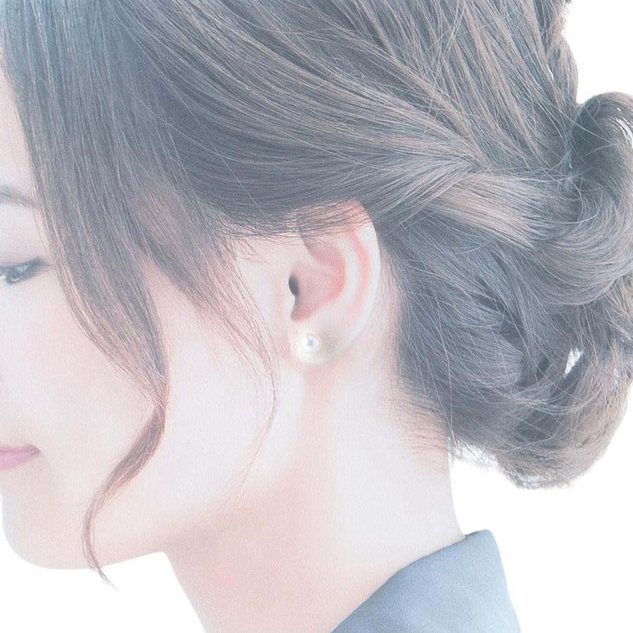 MIKIMOTO ミキモト パール ピアス アコヤパール7.3mm K18WG 新品仕上げ 