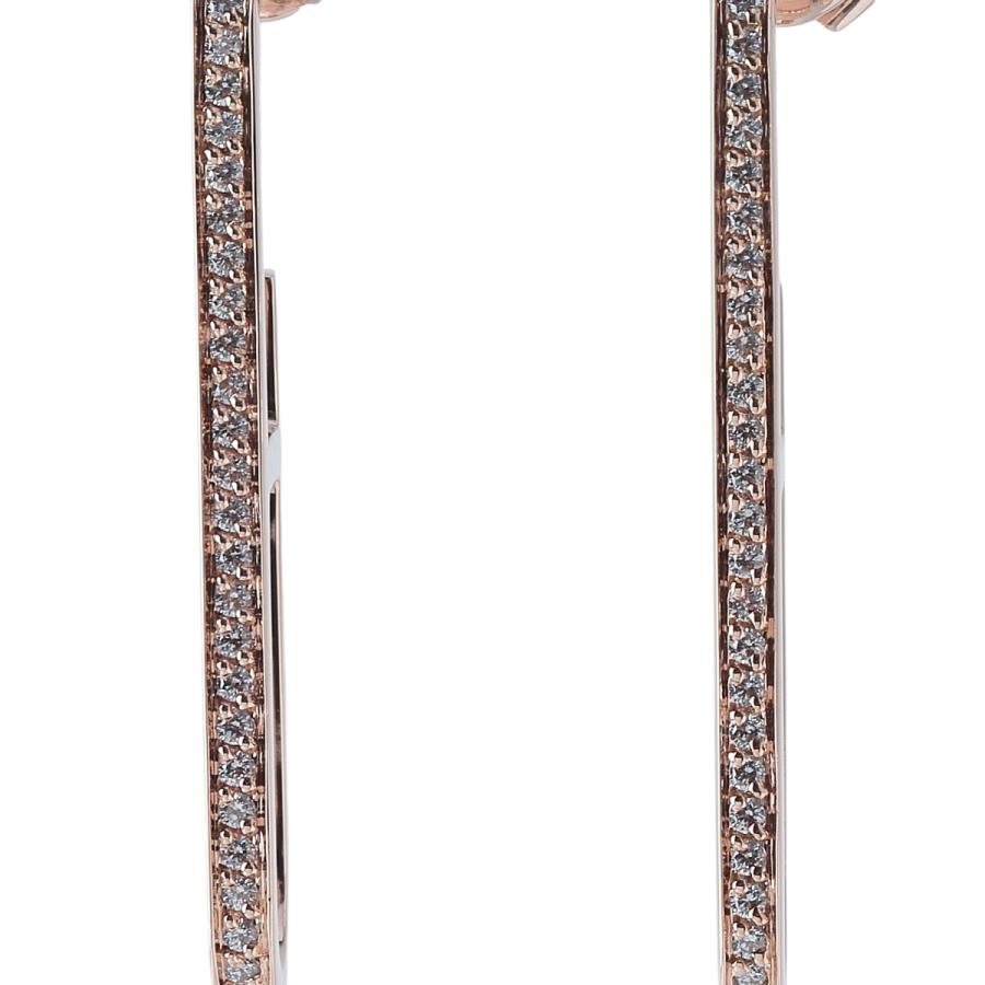 HERMES（エルメス） ダイヤ ピアス エヴァー シェーヌダンクル Au750PG