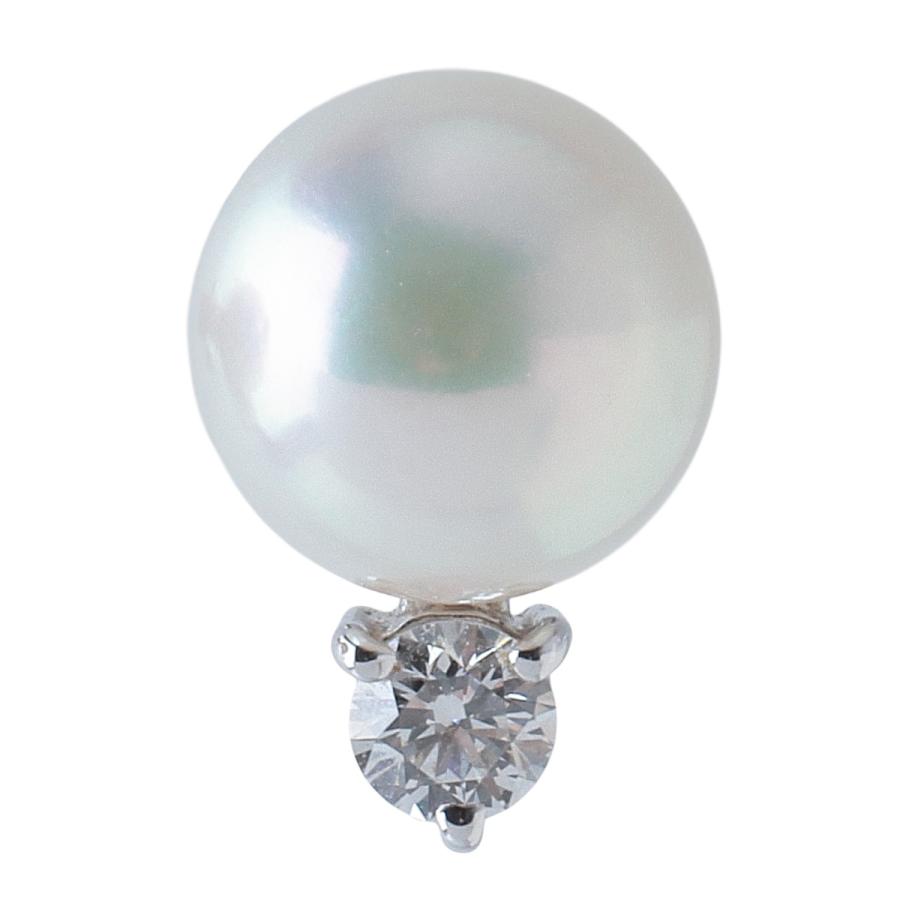 MIKIMOTO（ミキモト） ダイヤ パール ピアス 現行モデル PE-955PU型