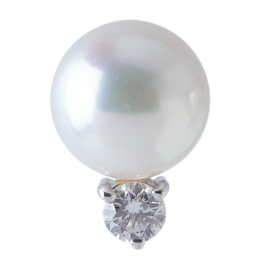 MIKIMOTO（ミキモト） ダイヤ パール ピアス 現行モデル PE-955PU型