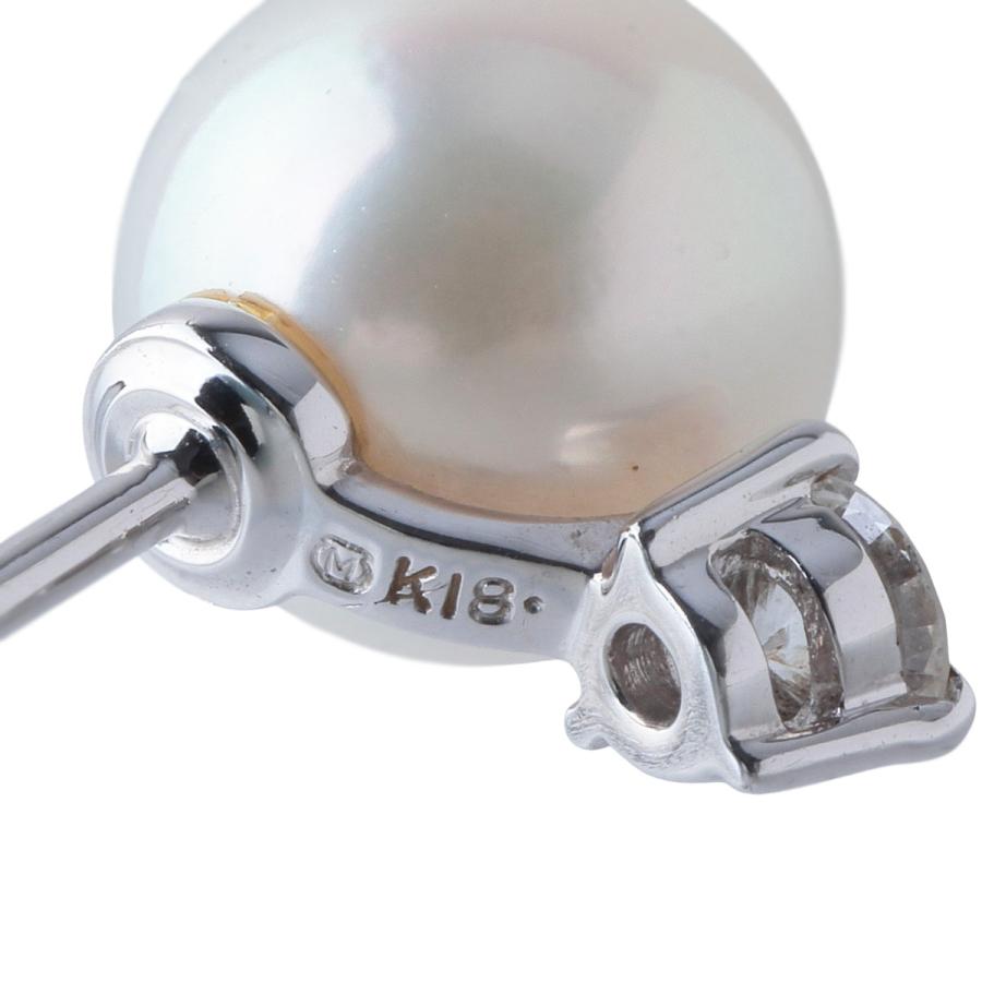 MIKIMOTO（ミキモト） ダイヤ パール ピアス 現行モデル PE-955PU型