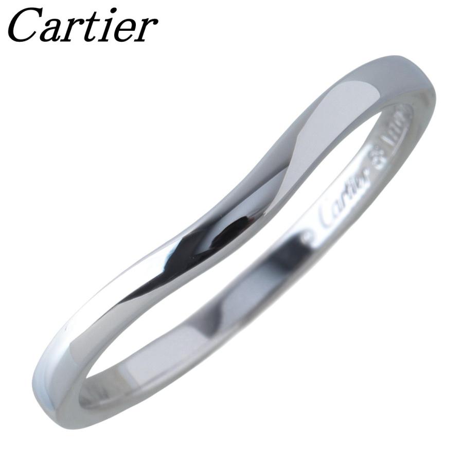 Cartier カルティエ バレリーナ ウェディング リング カーブ ＃58 幅