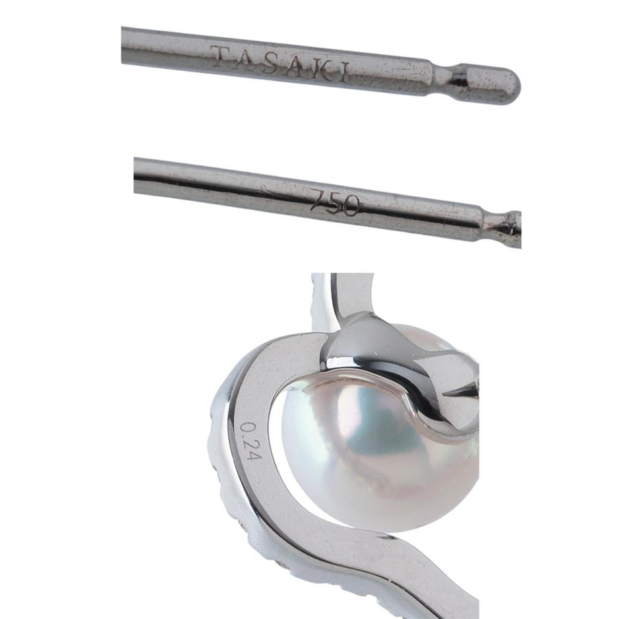 TASAKI（タサキ） チャンツ ピアス 現行モデル ダイヤ0.24ct×2 パール