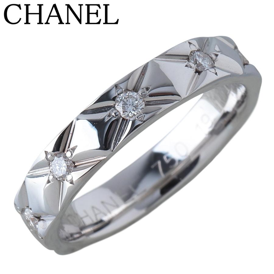 CHANEL（シャネル） ダイヤ リング マトラッセ ミディアム フルダイヤ