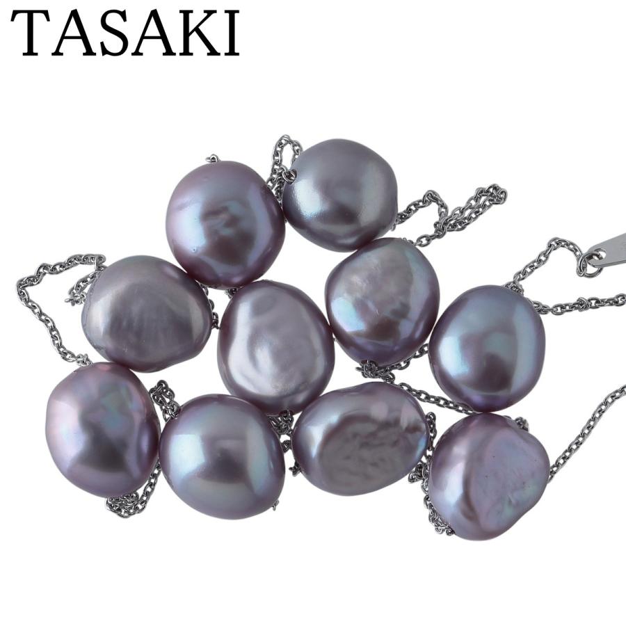 TASAKI（タサキ） バロックパール ネックレス ステーション 44cm K18WG