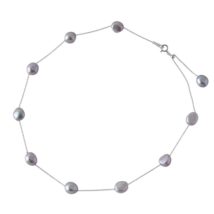 TASAKI（タサキ） バロックパール ネックレス ステーション 44cm K18WG