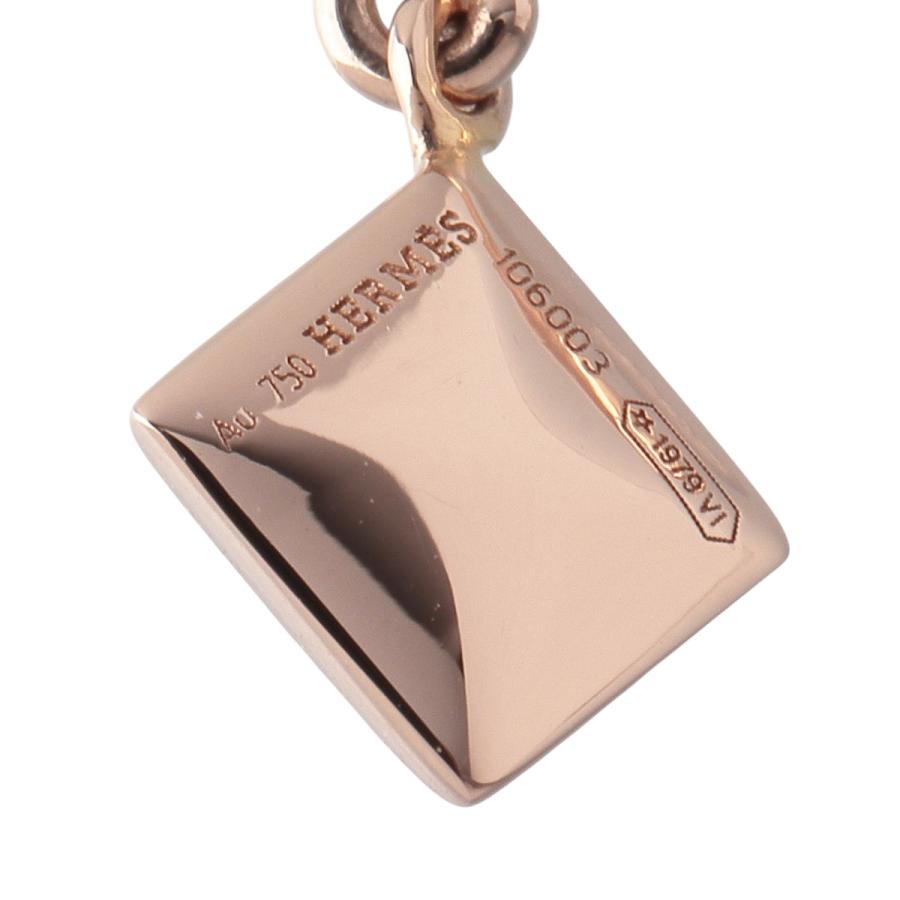 HERMES（エルメス） メドール ピアス フック Au750PG 新品仕上げ済