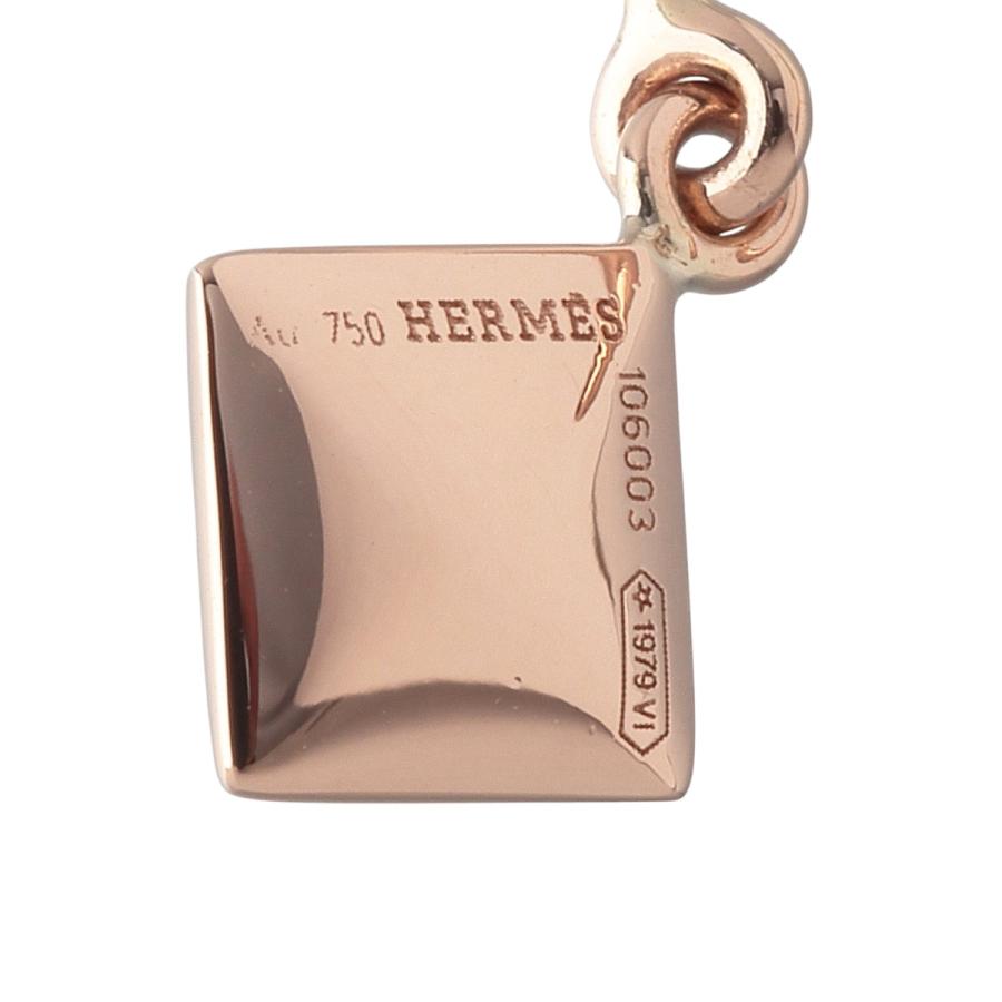 HERMES（エルメス） メドール ピアス フック Au750PG 新品仕上げ済