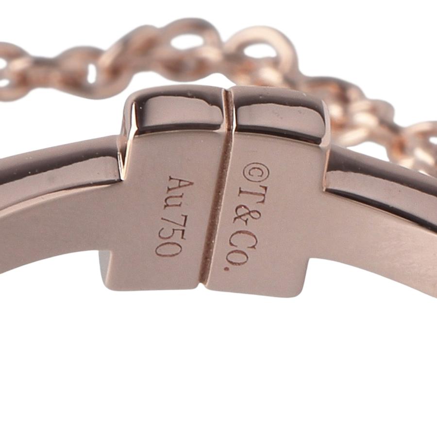 TIFFANY&Co.（ティファニー） T TWO チェーン リング 15号 Au750PG