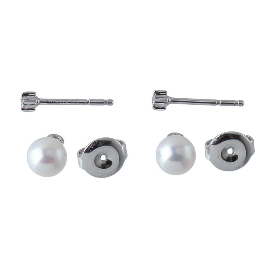 MIKIMOTO（ミキモト） ダイヤ パール ピアス 現行モデル PE-1688PU型