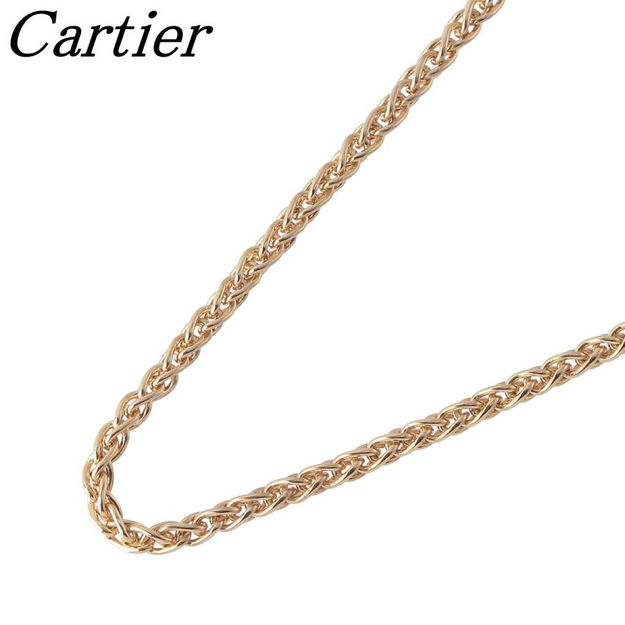 カルティエ　チェーンのみ Cartier - カルティエ チェーンネックレス 46cm K18YG の通販 by