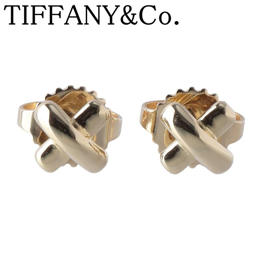 TIFFANY&Co.（ティファニー） クロス ステッチ ピアス 750YG 新品