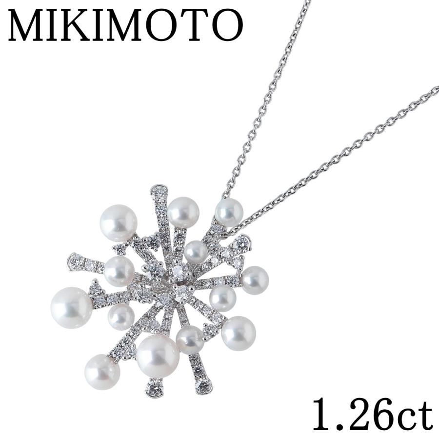 MIKIMOTO（ミキモト） パール ダイヤ ネックレス スプラッシュ 現行