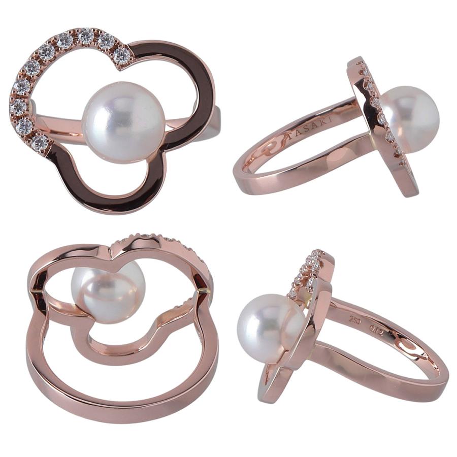 TASAKI（タサキ） チャンツ パール ダイヤ リング 現行モデル アコヤ
