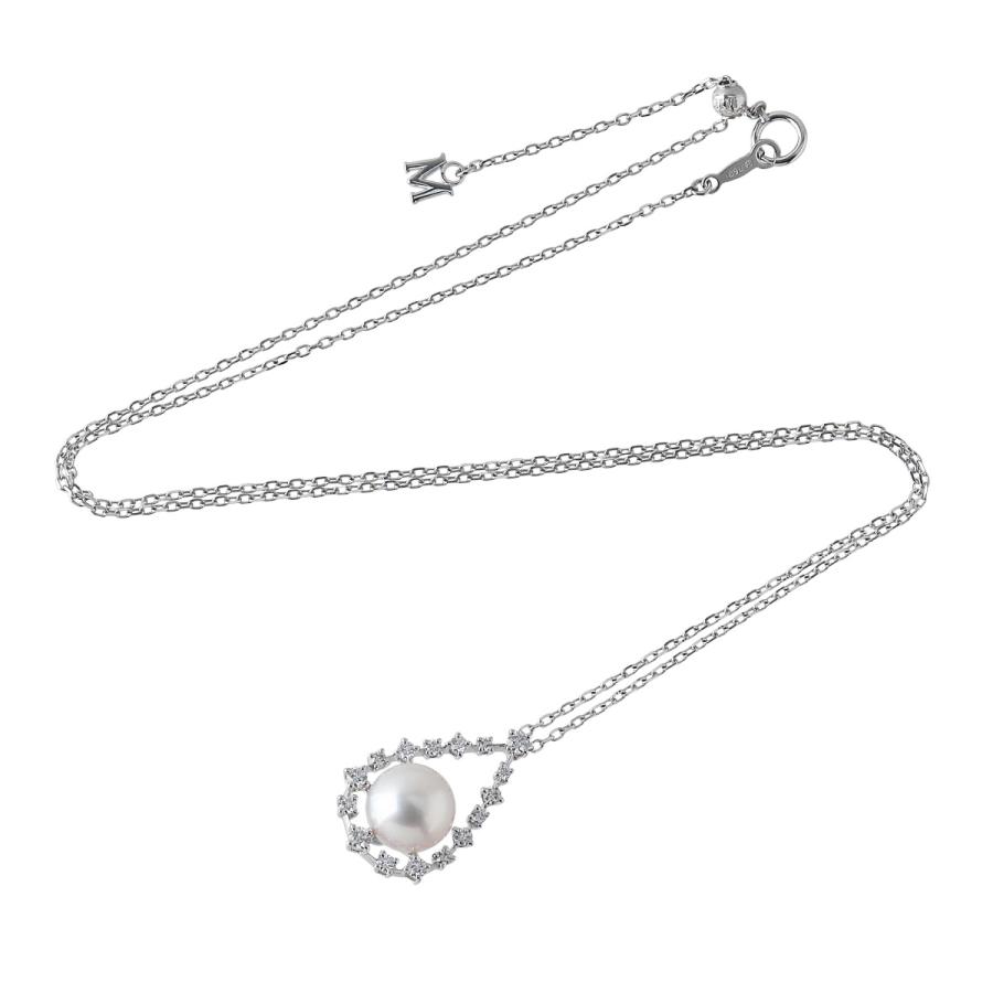 MIKIMOTO（ミキモト） パール ダイヤ ネックレス 125周年記念 パール