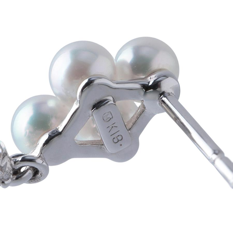 MIKIMOTO（ミキモト） ベビーパール ダイヤ ピアス PE-768PU型 アコヤ
