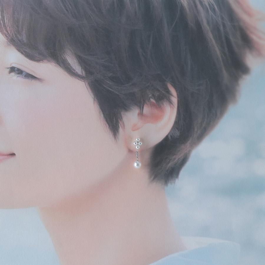 MIKIMOTO（ミキモト） ベビーパール ダイヤ ピアス PE-768PU型 アコヤ