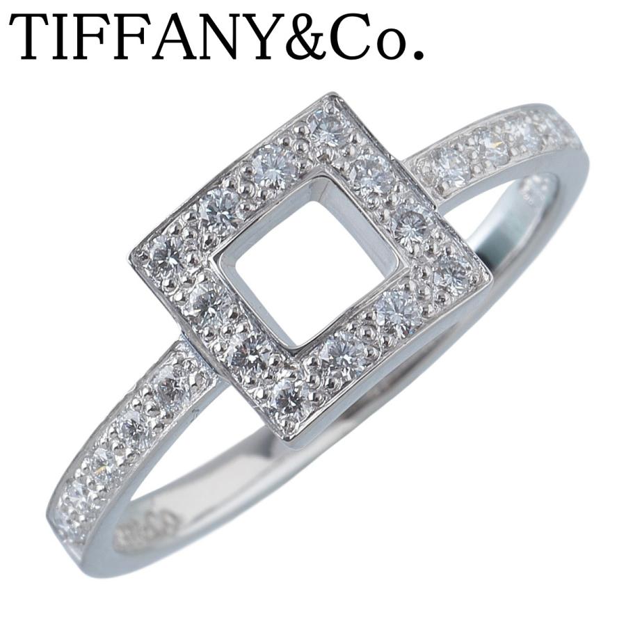 TIFFANY&Co.（ティファニー） ダイヤ リング オープンスクエア 12.5号