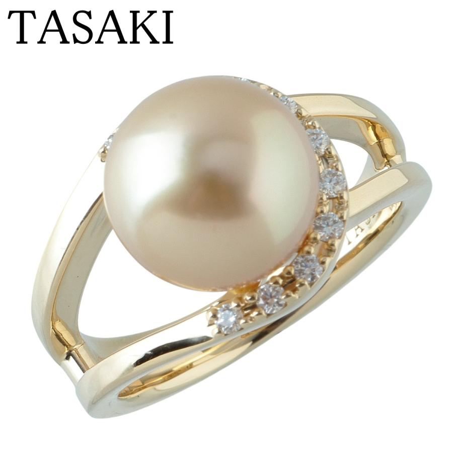 TASAKI（タサキ） ゴールデンパール ダイヤ リング ホースシュー 10.3