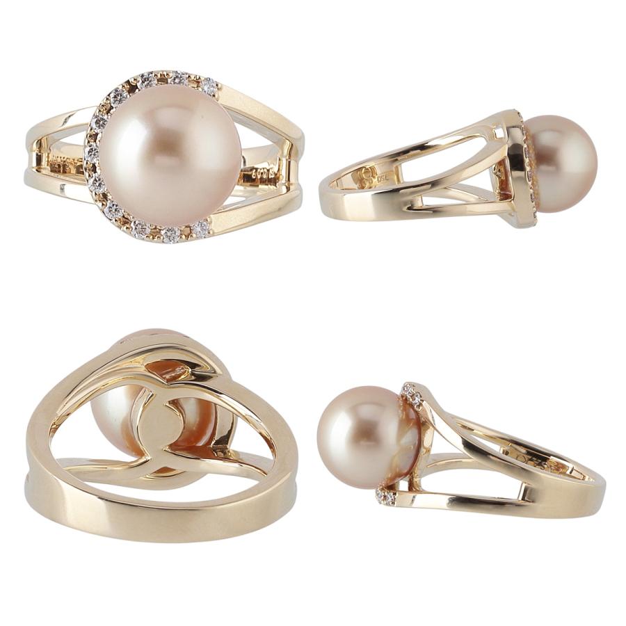 TASAKI（タサキ） ゴールデンパール ダイヤ リング ホースシュー 10.3