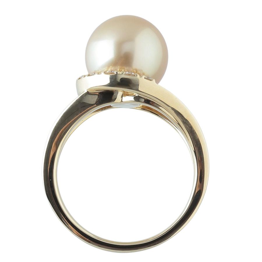 TASAKI（タサキ） ゴールデンパール ダイヤ リング ホースシュー 10.3