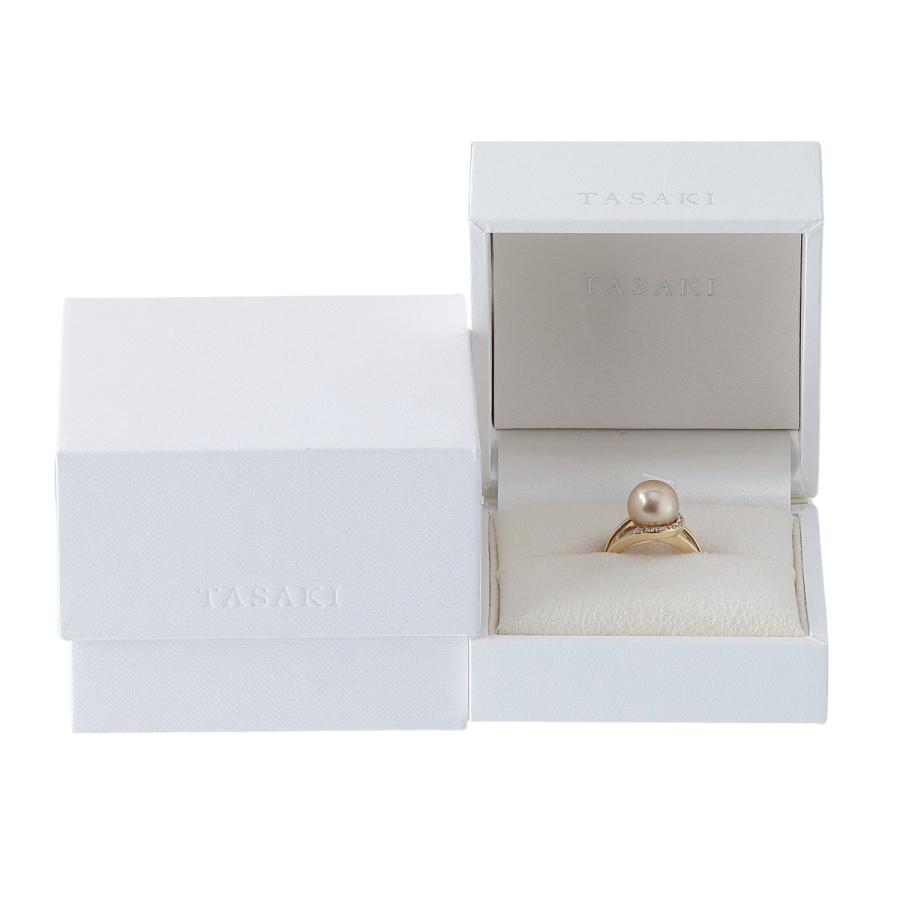 TASAKI（タサキ） ゴールデンパール ダイヤ リング ホースシュー 10.3