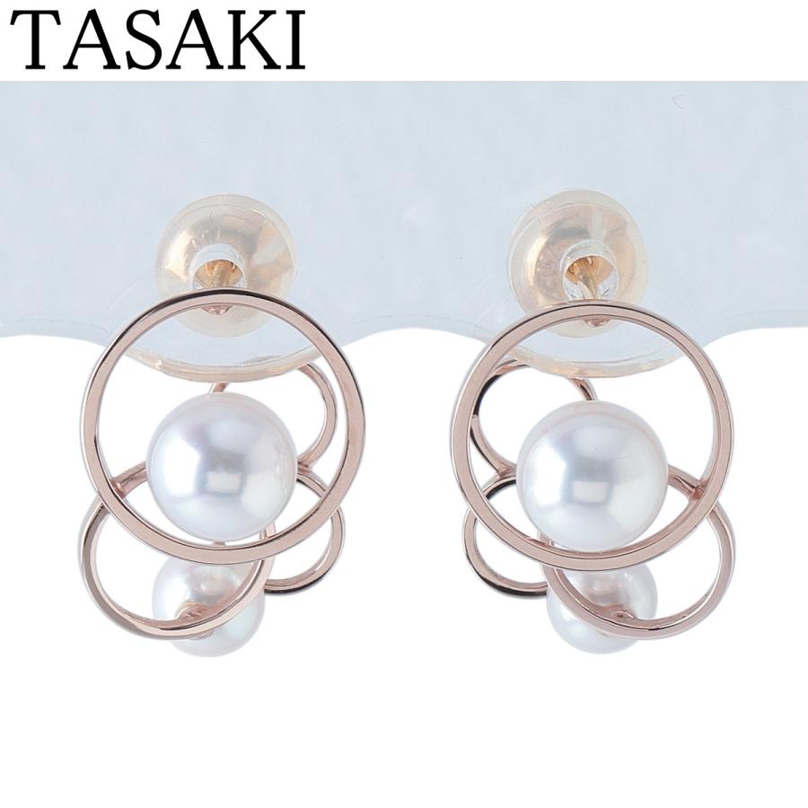 TASAKI タサキ　ピアス TASAKI（タサキ） パール ピアス エニーマ 4.4mm〜5.9mm 750PG サクラ
