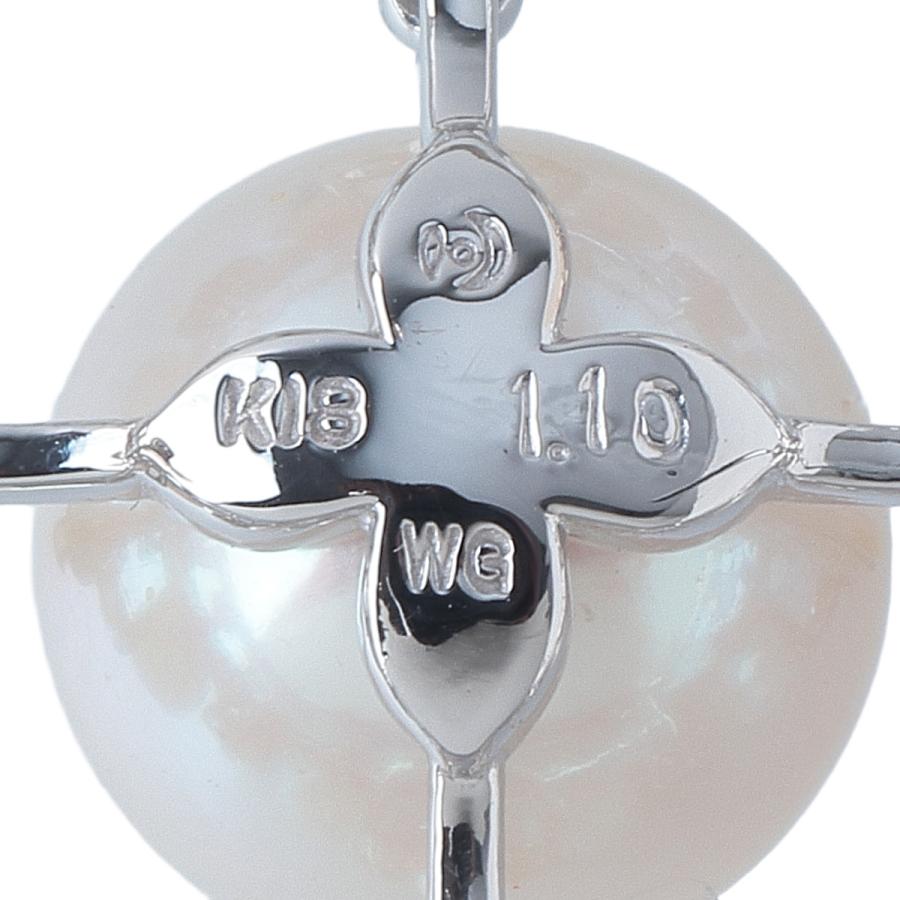 TASAKI（タサキ） パール ダイヤ ブローチ ダイヤ1.10ct K18WG パール