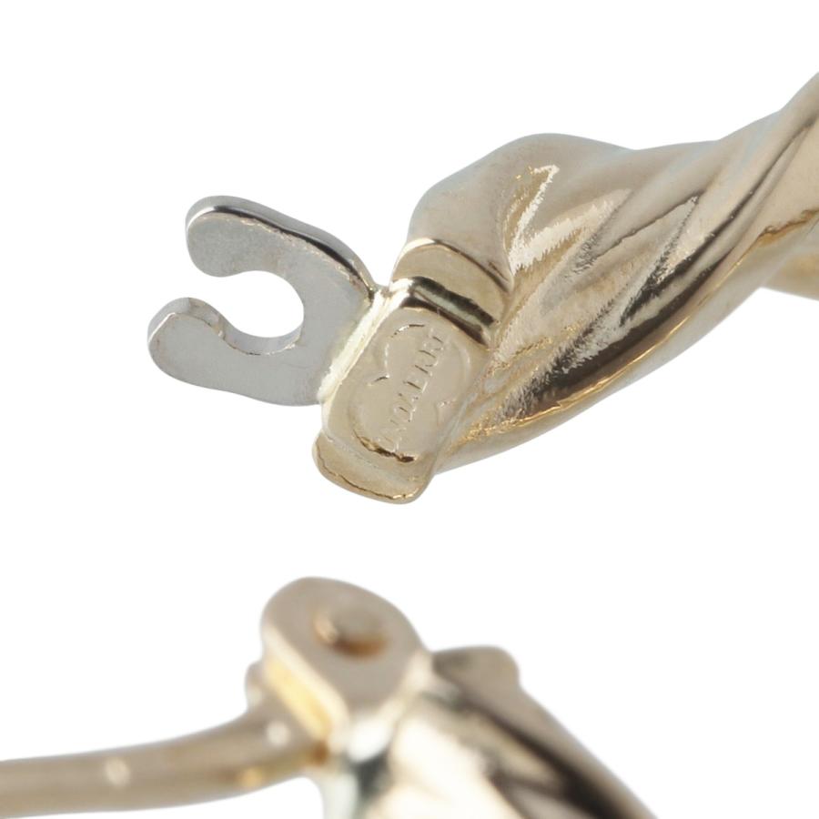 UNOAERRE（ウノアエレ） ツイスト フープ ピアス 750YG 新品仕上げ済