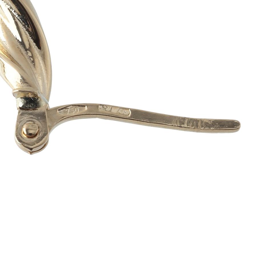 UNOAERRE（ウノアエレ） ツイスト フープ ピアス 750YG 新品仕上げ済