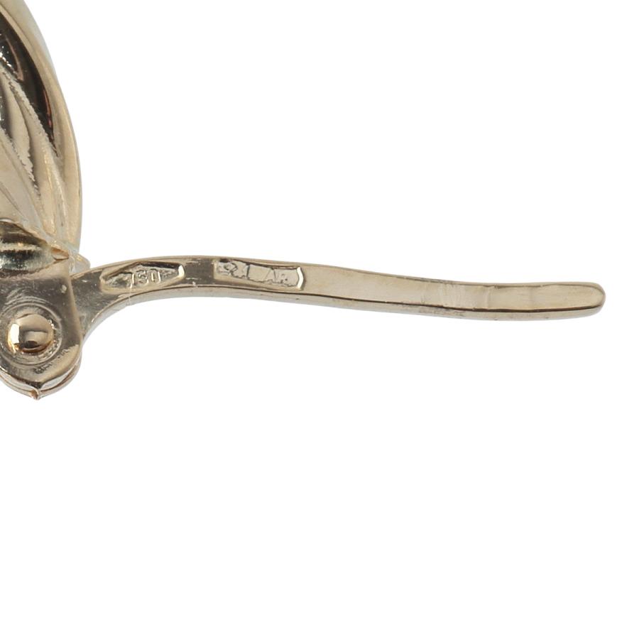 UNOAERRE（ウノアエレ） ツイスト フープ ピアス 750YG 新品仕上げ済