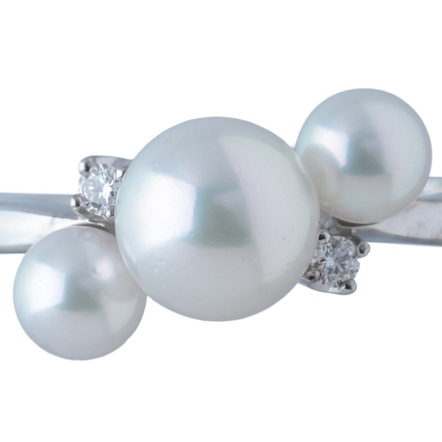 MIKIMOTO（ミキモト） パール ダイヤ リング 現行モデル アコヤパール