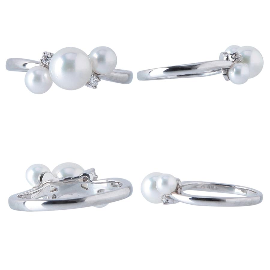 MIKIMOTO（ミキモト） パール ダイヤ リング 現行モデル アコヤパール