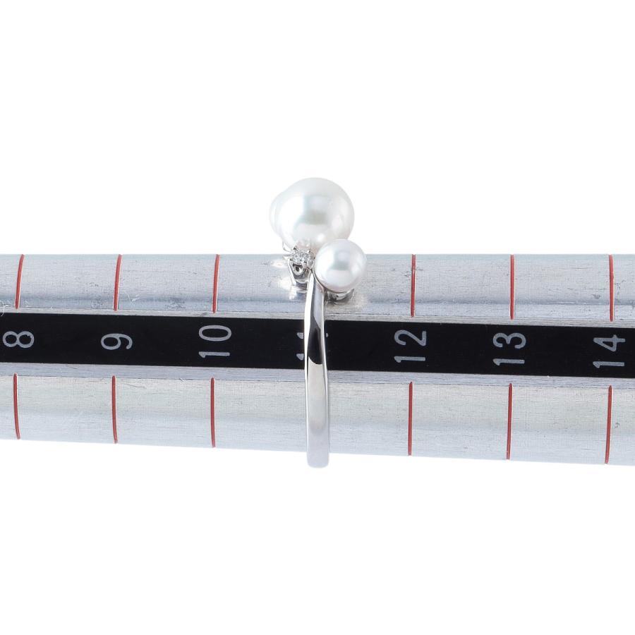 MIKIMOTO（ミキモト） パール ダイヤ リング 現行モデル アコヤパール